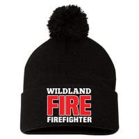 Wildland Fire Rescue Department Firefighters Firemen Uniform Pom Pom 12in Knit Beanie