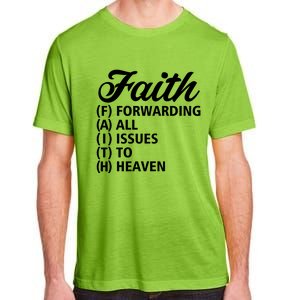 Women Faith Round Neck Graphic T Shirts Cute Funny Tops Adult ChromaSoft Performance T-Shirt