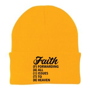 Women Faith Round Neck Graphic T Shirts Cute Funny Tops Knit Cap Winter Beanie