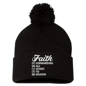 Women Faith Round Neck Graphic T Shirts Cute Funny Tops Pom Pom 12in Knit Beanie