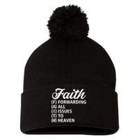 Women Faith Round Neck Graphic T Shirts Cute Funny Tops Pom Pom 12in Knit Beanie