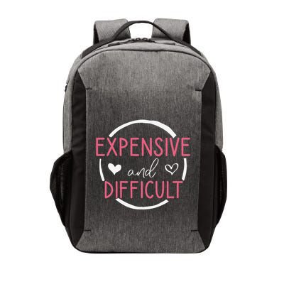 Wo Funny Saying Expensive and Difficult Cute Heart Vector Backpack