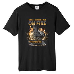 Welding Funny Saying Welder For Men Tall Fusion ChromaSoft Performance T-Shirt