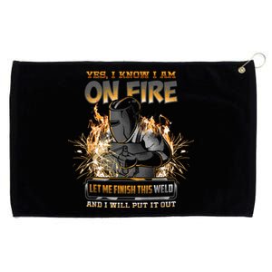 Welding Funny Saying Welder For Men Grommeted Golf Towel