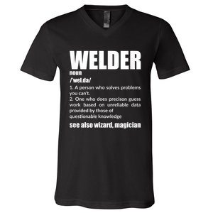 Welder Funny Saying Welding For Men V-Neck T-Shirt