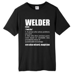 Welder Funny Saying Welding For Men Tall Fusion ChromaSoft Performance T-Shirt