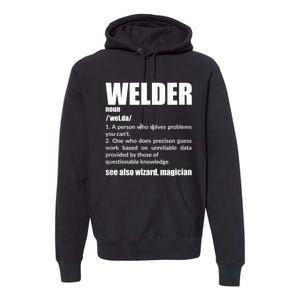 Welder Funny Saying Welding For Men Premium Hoodie