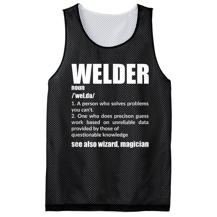 Welder Funny Saying Welding For Men Mesh Reversible Basketball Jersey Tank