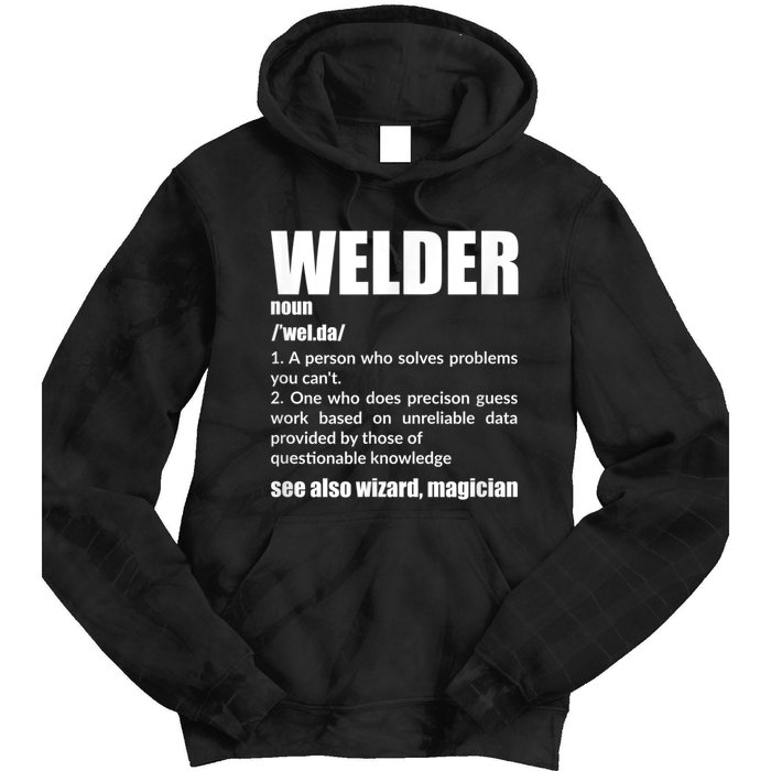 Welder Funny Saying Welding For Men Tie Dye Hoodie