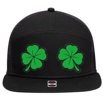 Womens Funny St Patrick's Day For Women And Couples 7 Panel Mesh Trucker Snapback Hat