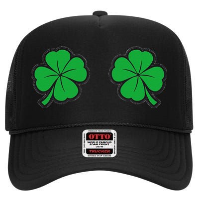 Womens Funny St Patrick's Day For Women And Couples High Crown Mesh Back Trucker Hat