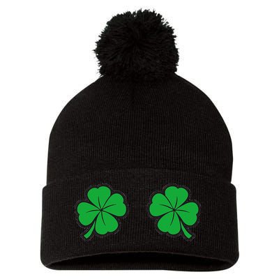 Womens Funny St Patrick's Day For Women And Couples Pom Pom 12in Knit Beanie