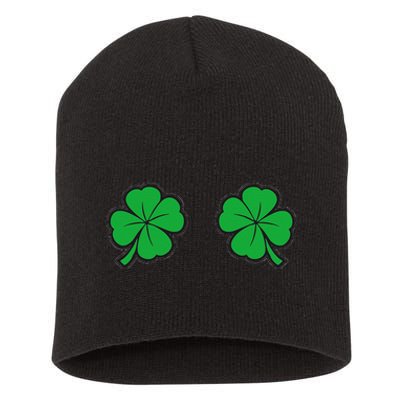 Womens Funny St Patrick's Day For Women And Couples Short Acrylic Beanie