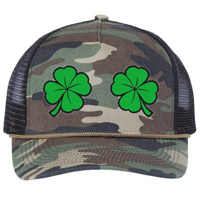 Womens Funny St Patrick's Day For Women And Couples Retro Rope Trucker Hat Cap