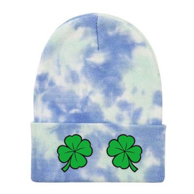 Womens Funny St Patrick's Day For Women And Couples Tie Dye 12in Knit Beanie