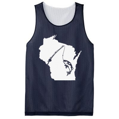 Wisconsin Fishing Sturgeon Bass Fishing Midwest Home State Mesh Reversible Basketball Jersey Tank