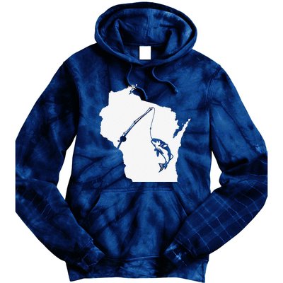 Wisconsin Fishing Sturgeon Bass Fishing Midwest Home State Tie Dye Hoodie