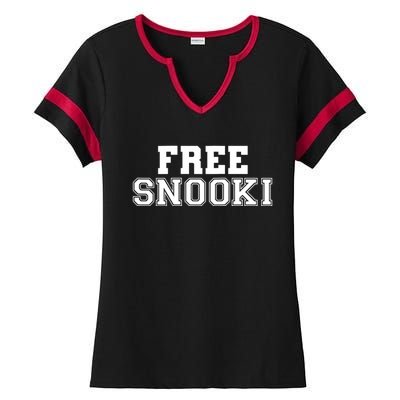 Womens Free Snooki Womens Ladies Halftime Notch Neck Tee