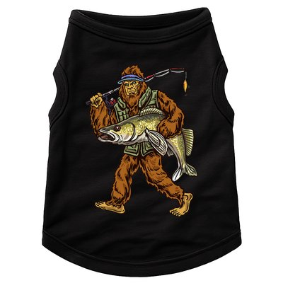 Walleye Fishing Sauger Hunting Bigfoot Fishermen Doggie Tank