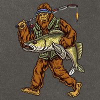 Walleye Fishing Sauger Hunting Bigfoot Fishermen Cotton Canvas Backpack