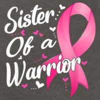 Womens Fighter Sister Of A Warrior Breast Cancer Fighting Cotton Canvas Backpack