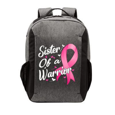 Womens Fighter Sister Of A Warrior Breast Cancer Fighting Vector Backpack