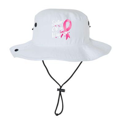 Womens Fighter Sister Of A Warrior Breast Cancer Fighting Legacy Cool Fit Booney Bucket Hat