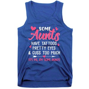 Wo Funny Some Aunts Cuss Too Much Funny Auntie Aunt Gift Tank Top