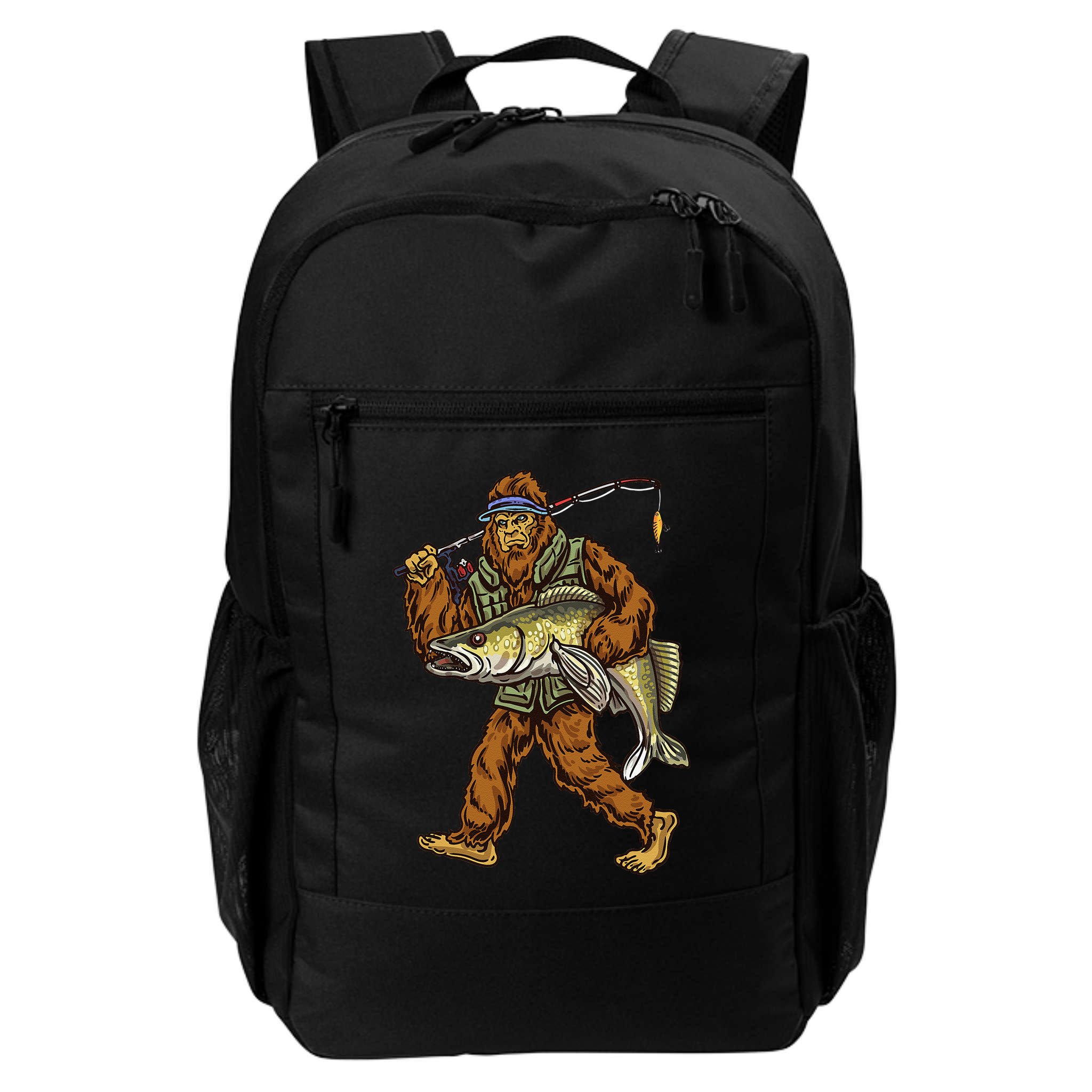 Walleye Fishing Sauger Hunting Bigfoot Fishermen Backpack