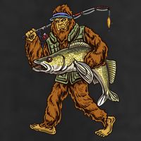 Walleye Fishing Sauger Hunting Bigfoot Fishermen 11oz C Handle Ceramic Mug