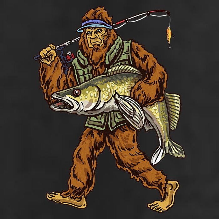Walleye Fishing Sauger Hunting Bigfoot Fishermen 11oz C Handle Ceramic Mug