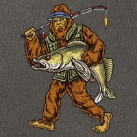 Walleye Fishing Sauger Hunting Bigfoot Fishermen Cotton Canvas Backpack