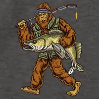 Walleye Fishing Sauger Hunting Bigfoot Fishermen Vector Backpack