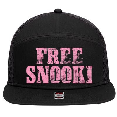 Women Free Snooki 7 Panel Mesh Trucker Snapback Hat