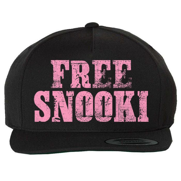 Women Free Snooki Wool Snapback Cap