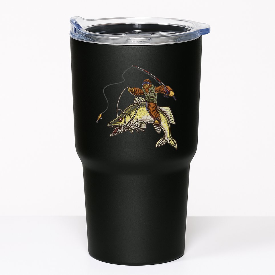 Walleye Fishing Sauger Hunting Bigfoot Fishermen Tumbler