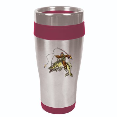 Walleye Fishing Sauger Hunting Bigfoot Fishermen 16oz Travel Tumbler