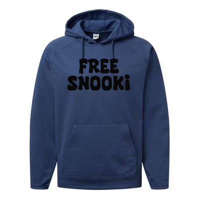 Women Free Snooki Retro Vintage Free Snooki Gift Performance Fleece Hoodie