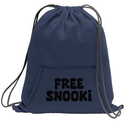 Women Free Snooki Retro Vintage Free Snooki Gift Sweatshirt Cinch Pack Bag