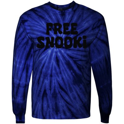 Women Free Snooki Retro Vintage Free Snooki Gift Tie-Dye Long Sleeve Shirt