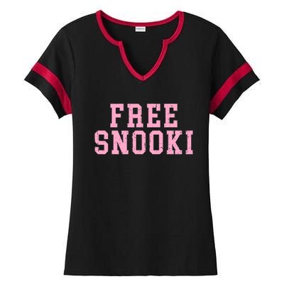 Wo Free Snooki woman Tee Ladies Halftime Notch Neck Tee