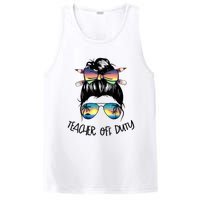 Womens Funny Summer End Of School Year Teacher Off Duty PosiCharge Competitor Tank