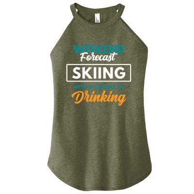 Weekend Forecast Skiing Ing Funny Skiing Gift Women's Perfect Tri Rocker Tank