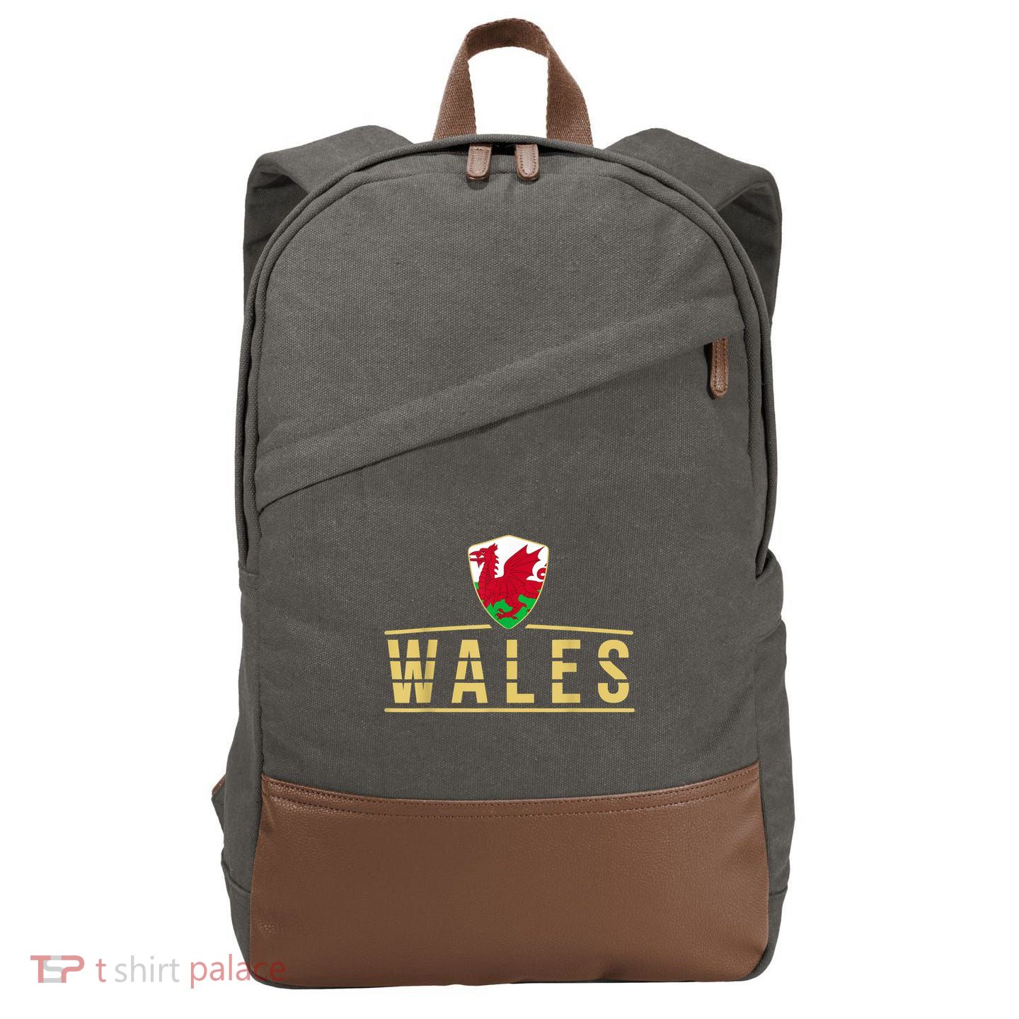 Wales Football Shirt Wales Soccer Jersey Proud Welsh Cotton Canvas Backpack