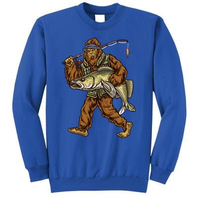 Walleye Fishing Sauger Hunting Bigfoot Fisher Gift Sweatshirt