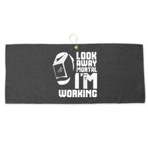 Welder Funny Saying Welding Large Microfiber Waffle Golf Towel