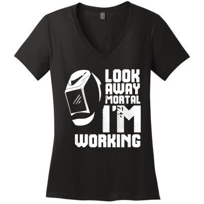 Welder Funny Saying Welding Women's V-Neck T-Shirt