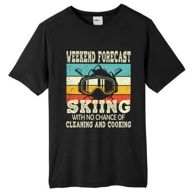 Weekend Forecast Skiing Vintage Ski Meaningful Gift Tall Fusion ChromaSoft Performance T-Shirt