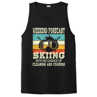 Weekend Forecast Skiing Vintage Ski Meaningful Gift PosiCharge Competitor Tank