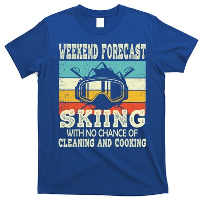 Weekend Forecast Skiing Vintage Ski Meaningful Gift T-Shirt